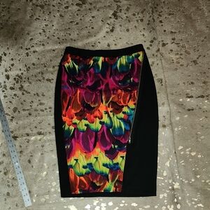 Worthington Red Pink, Green, Blie and Yellow Pencil Skirt Resort Wear